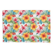 エキゾチック水カラーハワイアンフローラ 枕カバー (正面)