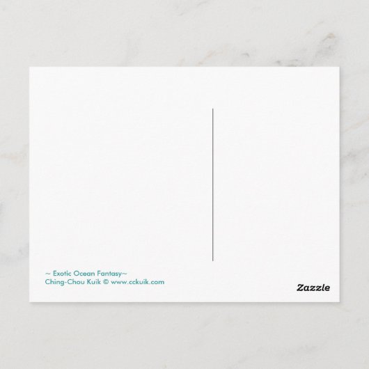 エキゾチック海ファンタジー – はがき (裏面)