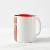 エキゾチック漫画祝ガール中国のズ新年 ツートーンマグカップ (正面右)