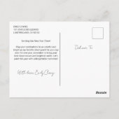 エキゾチック漫画祝ガール中国のズ新年 ポストカード (裏面)