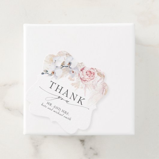 エキゾチック熱帯の花結婚の感謝 フェイバータグ (インサイチュ)