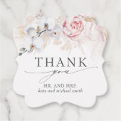 エキゾチック熱帯の花結婚の感謝 フェイバータグ (正面)