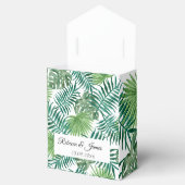 エキゾチック熱帯グリーンビーチ行先結婚式 フェイバーボックス (オープン)