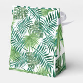 エキゾチック熱帯グリーンビーチ行先結婚式 フェイバーボックス (裏面サイド)