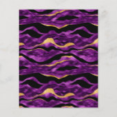 エキゾチック熱帯パープルと金ゴールド卒業パーティー チラシ (裏面)