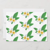 エキゾチック熱帯ビーチ結婚写真 セーブザデート (裏面)