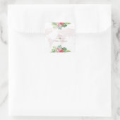 エキゾチック熱帯フローラ金ゴールドワールドマップ結婚ズ スクエアシール (バッグ)