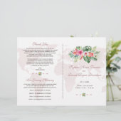 エキゾチック熱帯フローラ金ゴールド世界地図プログラム (スタンド正面)