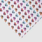 エキゾチック熱帯夏のヤシ葉のパターン 薄葉紙 (詳細)