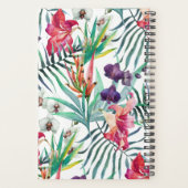 エキゾチック熱帯島スタイルフローラルパターン プランナー手帳 (裏面)