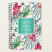 エキゾチック熱帯島スタイルフローラルパターン プランナー手帳 (正面)