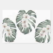 エキゾチック熱帯水のカラーラン ラッピングペーパーシート (正面3)