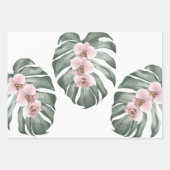 エキゾチック熱帯水のカラーラン ラッピングペーパーシート (正面2)