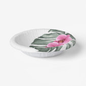 エキゾチック熱帯水の色ホットピンクの蘭 ペーパーボウル (傾斜あり)