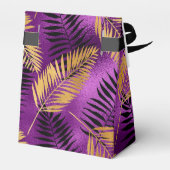 エキゾチック熱帯紫と金ゴールド フェイバーボックス (裏面サイド)