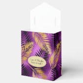 エキゾチック熱帯紫と金ゴールド フェイバーボックス (オープン)