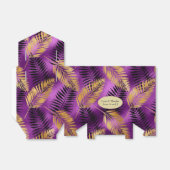 エキゾチック熱帯紫と金ゴールド フェイバーボックス (折り畳みなし)