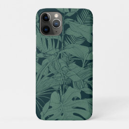 エキゾチック熱帯線イラストレーション。 iPhone 11 PROケース