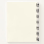 エキゾチック熱帯花 – ピンク&アクアマリン ノートブック (裏面)