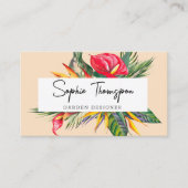 エキゾチック熱帯花 名刺 (正面)