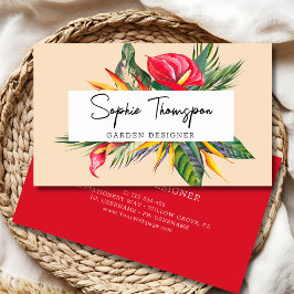 エキゾチック熱帯花 名刺