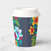 エキゾチック熱帯花 紙コップ (右)