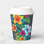 エキゾチック熱帯花 紙コップ (正面)