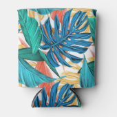 エキゾチック熱帯葉クーラーボックス 缶クーラー (正面)