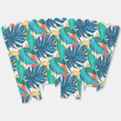 エキゾチック熱帯葉産のポップコーンボックス フェイバーボックス (見開き)