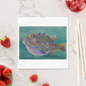 エキゾチック熱帯魚（水中） （マリアンヌ北） スタンダードランチョンナプキン (インサイチュ)