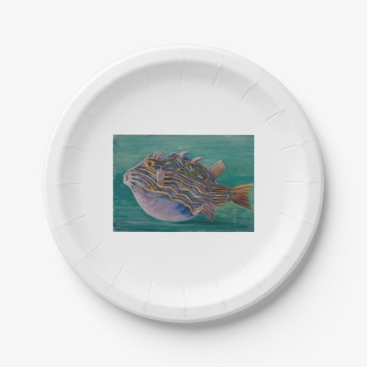 エキゾチック熱帯魚（水中） （マリアンヌ北） ペーパープレート (正面)