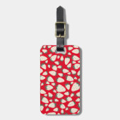 エキゾチック白いちごカラフルかわいいシックカスタム ラゲッジタグ (正面縦)