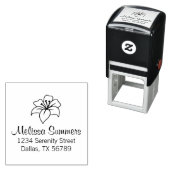 エキゾチック百合花のアドレス セルフインキングスタンプ (インサイチュ)