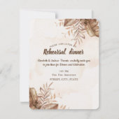 エキゾチック秋のフローラリハーサルディナー 招待状 (正面)