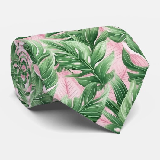エキゾチック素晴らしなネックタイ葉パターン ネクタイ (ロール)