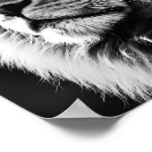 エキゾチック素晴らしライオンのデジタルプリント ポスター (角)