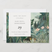 エキゾチック素朴熱帯林デイトカードを保存 サンキューカード (正面)