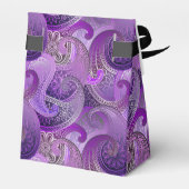 エキゾチック紫のペイズリーダマスクパターン フェイバーボックス (裏面サイド)