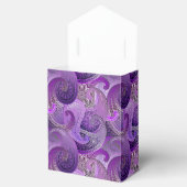 エキゾチック紫のペイズリーダマスクパターン フェイバーボックス (オープン)