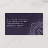 エキゾチック紫スパ名刺 名刺 (裏面)