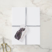 エキゾチック紫色の梅のオウムありがとう ギフトタグ (より糸付き)