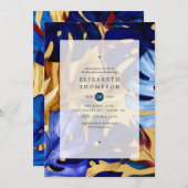 エキゾチック結婚フォレストブライダルシャワー 招待状 (正面/裏面)