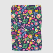 エキゾチック絵を描な手花柄–48330 ゴルフタオル (正面)