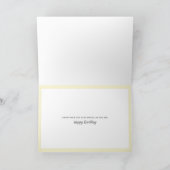 エキゾチック花パーソナライズされたハッピーバースデーカード カード (内部)