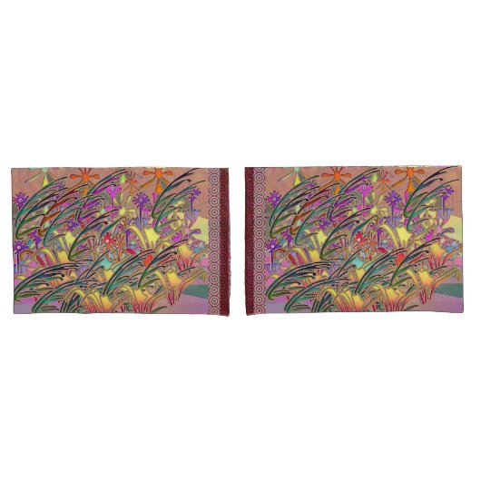 エキゾチック花園ペア標準 枕カバー (フロントセット)