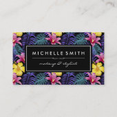 エキゾチック花柄 名刺 (正面)