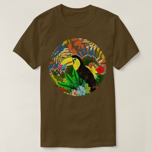 エキゾチック花鳥類学者バードウォッチャーエキゾチックB Tシャツ (デザイン正面)