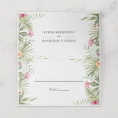 エキゾチック花 プレイスカード (外部開封)