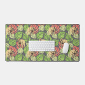 エキゾチック葉なジャングルズとゾウ デスクマット (キーボード&マウス)