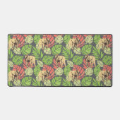 エキゾチック葉なジャングルズとゾウ デスクマット (正面)